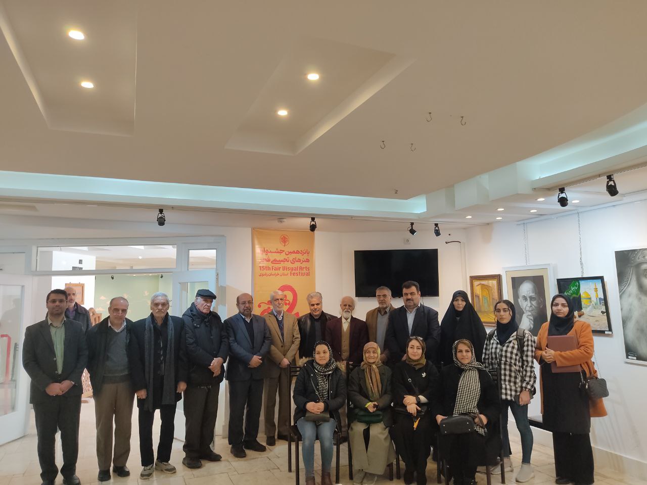 افتتاح نمایشگاه نقاشی جشنواره هنری فجر مشهد در نگارخانه فردوس